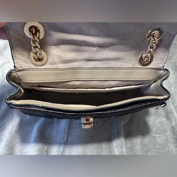 Coach Cassidy Oxblood Snake Embossed Diamond Quilted Leather Crossbody - Picture 10 of 16